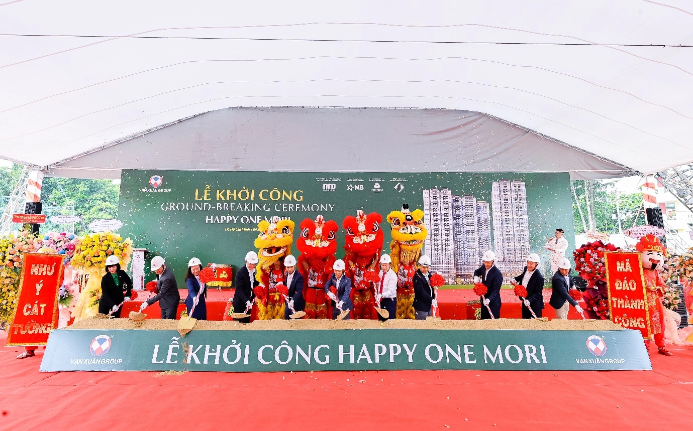 lễ khởi công dự án Happy One Mori